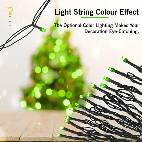 100 LED Solar Green String Light