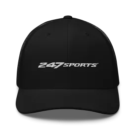247 Sports White Logo Retro Trucker Hat