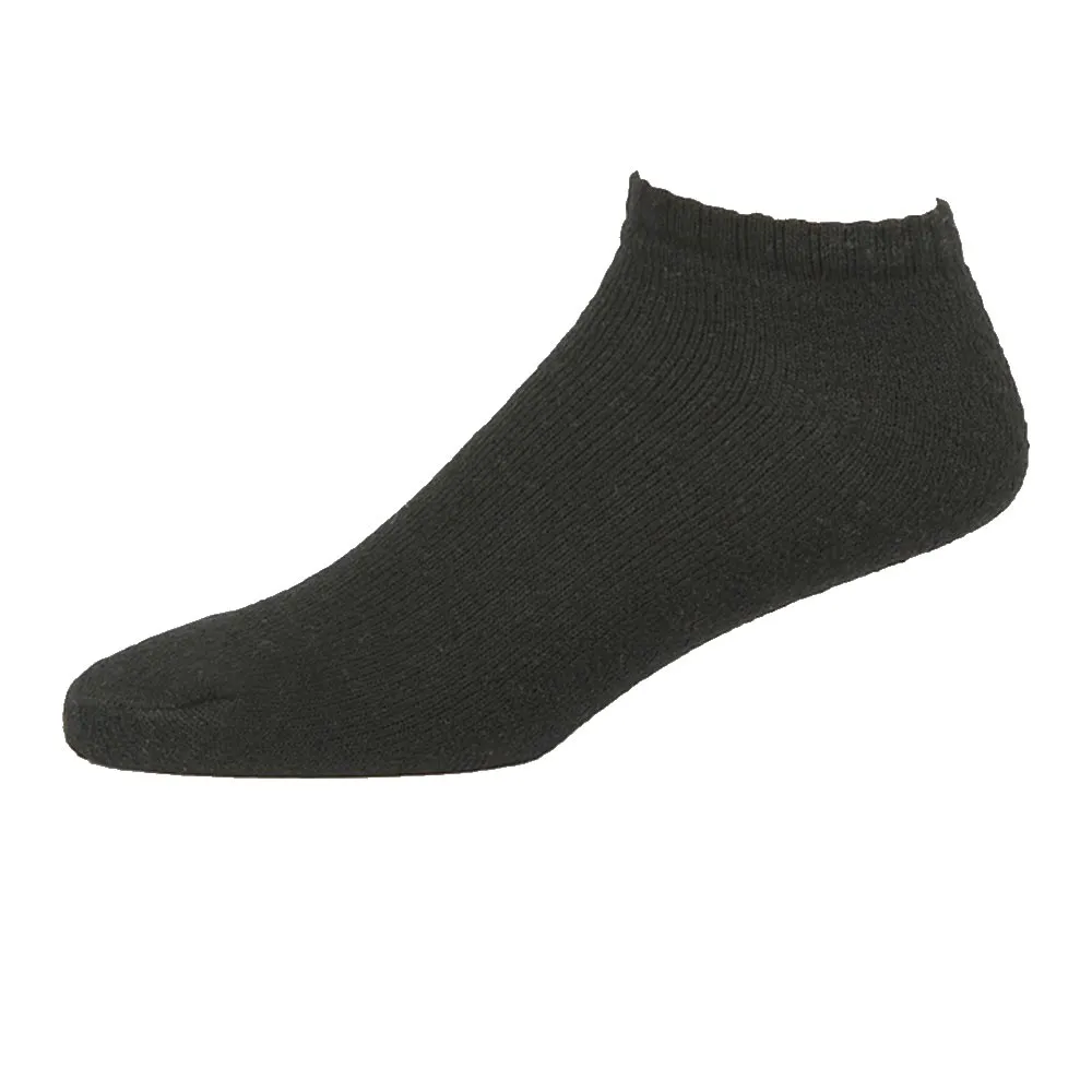 4 Pair Mens Cushioned Sport Socks No Show Crew Athletic Basketball Size 9-11 BLK