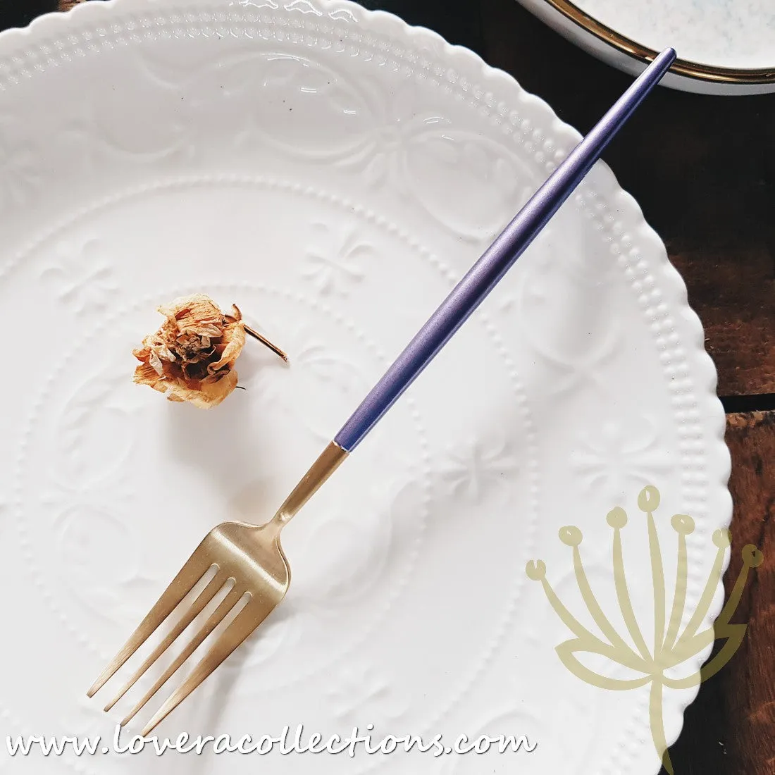 *70% CLEARANCE SALE* Lux Gold Purple Stainless Steel SS304 Cutlery