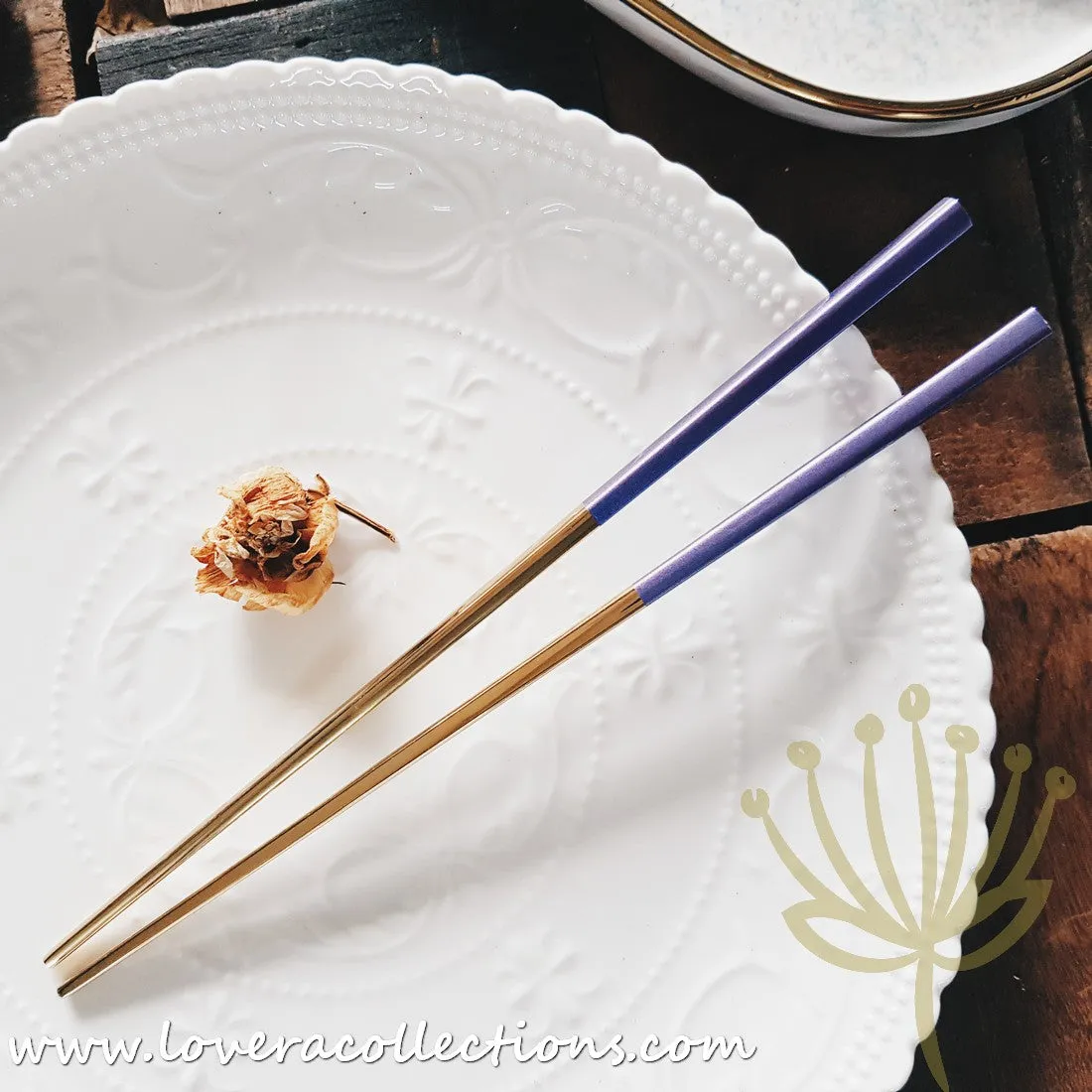*70% CLEARANCE SALE* Lux Gold Purple Stainless Steel SS304 Cutlery