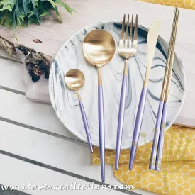 *70% CLEARANCE SALE* Lux Gold Purple Stainless Steel SS304 Cutlery