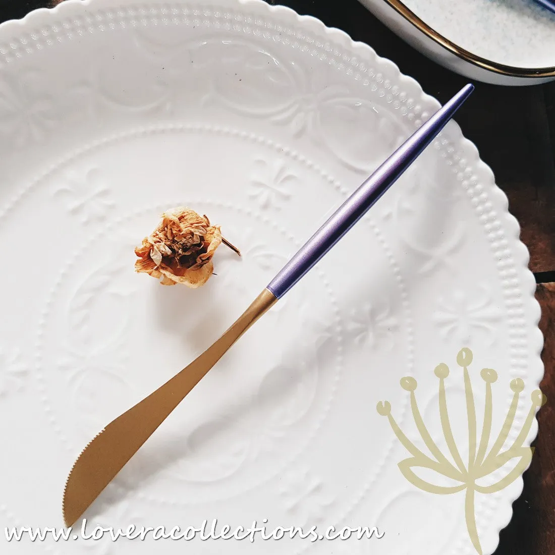 *70% CLEARANCE SALE* Lux Gold Purple Stainless Steel SS304 Cutlery