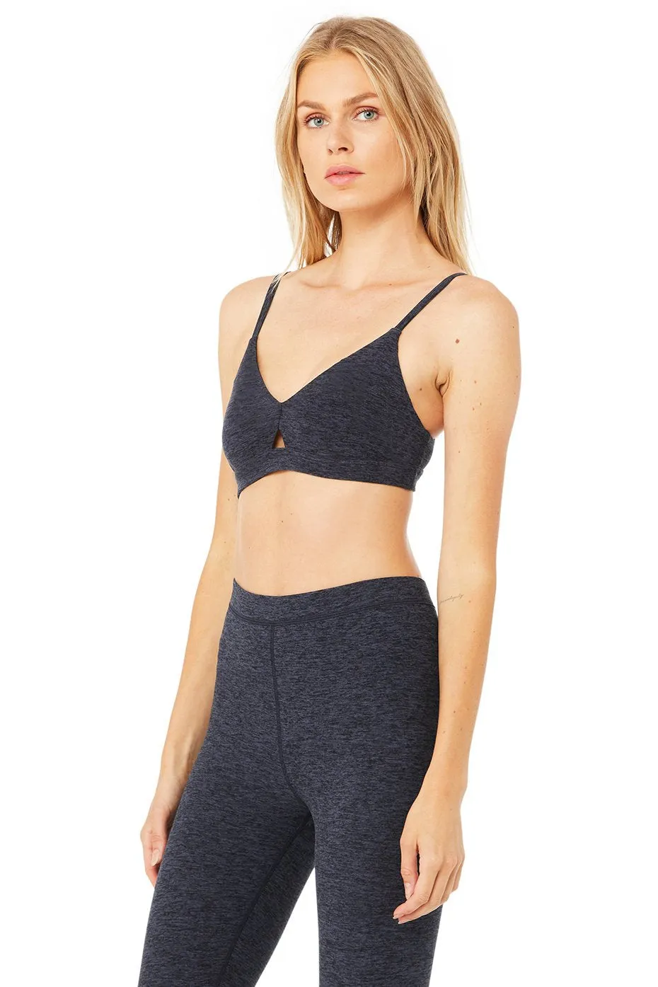 Alosoft Lounge Bra - Rich Navy Heather