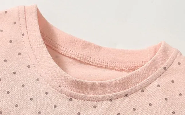 Ballet Girls Dots Short Sleeve Summer Set