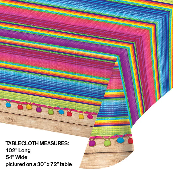 Bulk Serape Plastic Table Covers (6 per Case)
