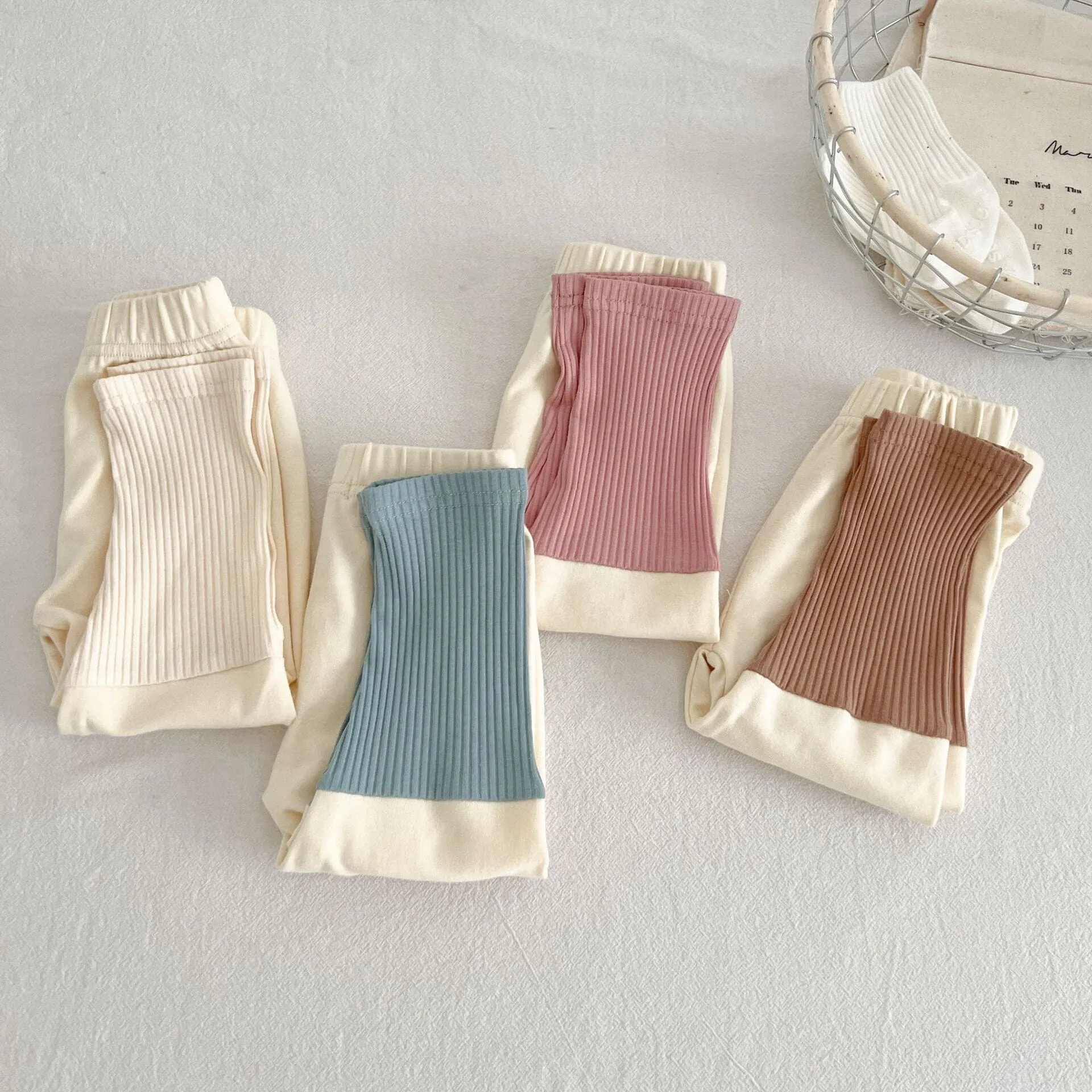 Candy Color Colorblock Leggings