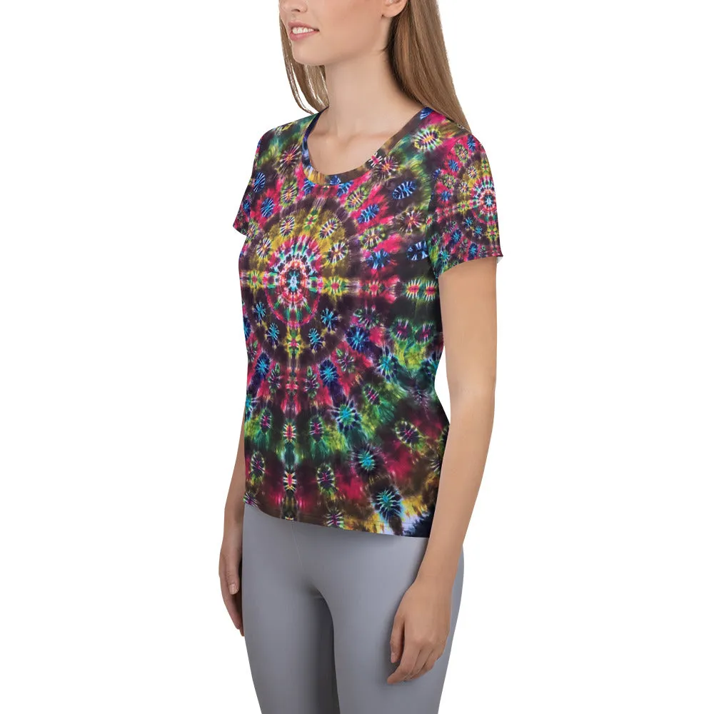 Celebration of Life' All-Over Print Women's Athletic T-shirt (Slim Fit)