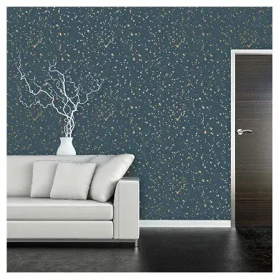 Celestial Peel & Stick Wallpaper Navy/Gold - Opalhouse™