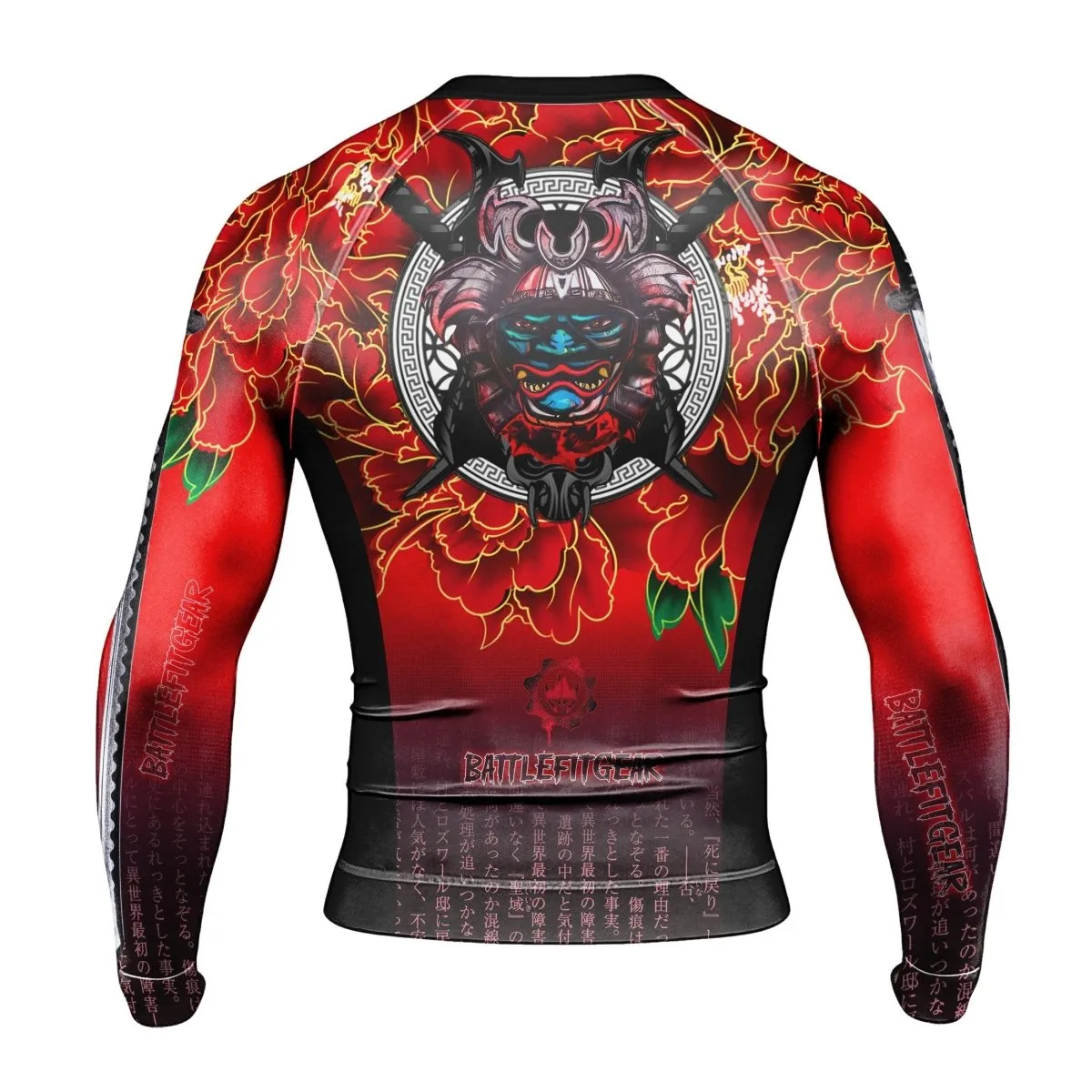 Devil Samurai Men's Long Sleeve Rash Guard