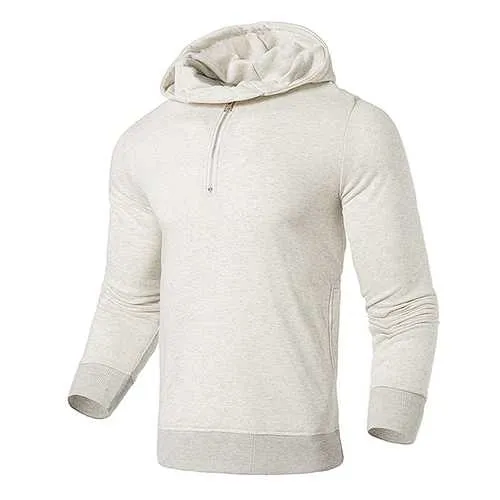 Fashion Mens Half-cardigan Cotton Hoodies