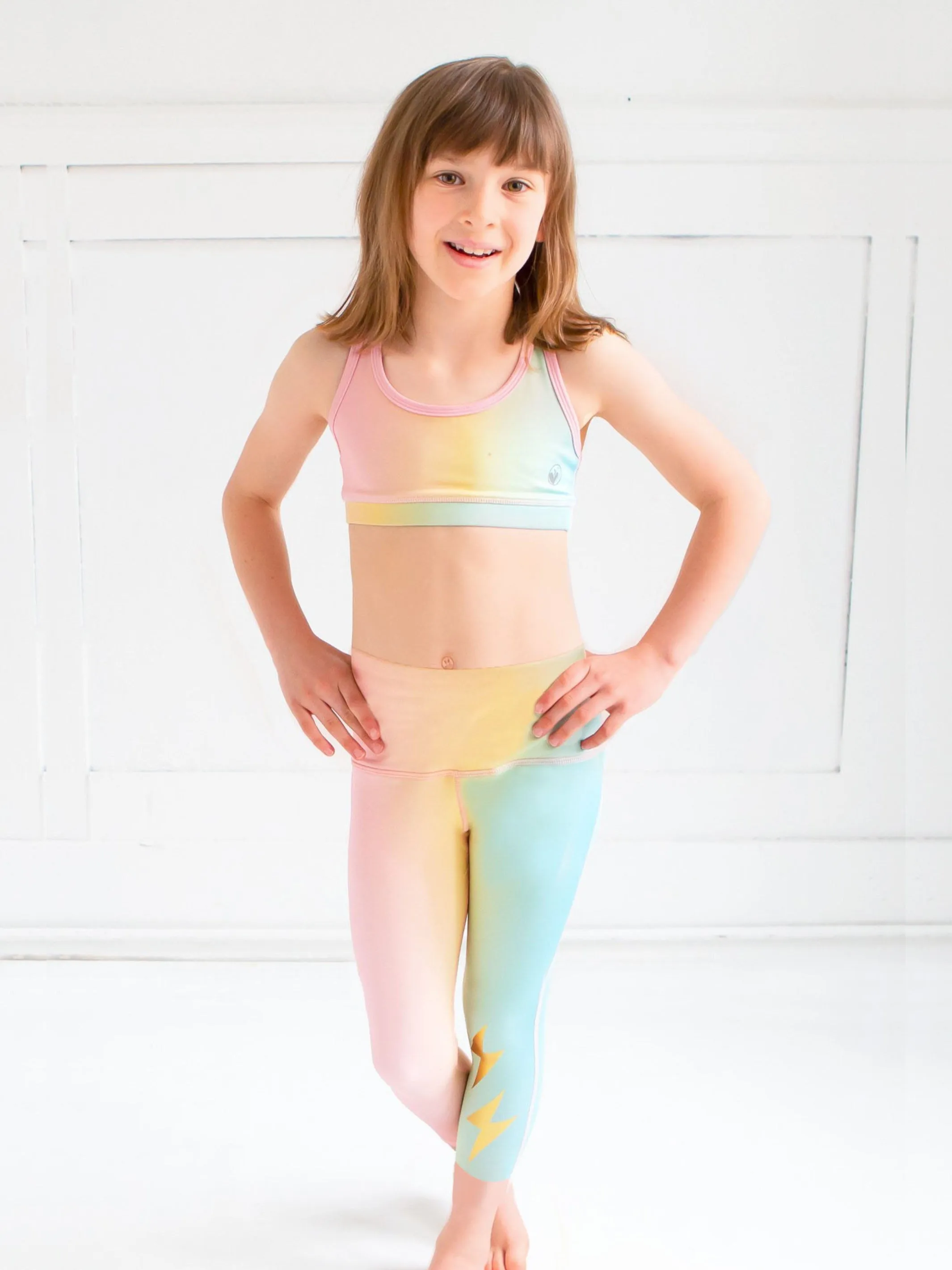 Fenna Pastel Activewear Capri Leggings