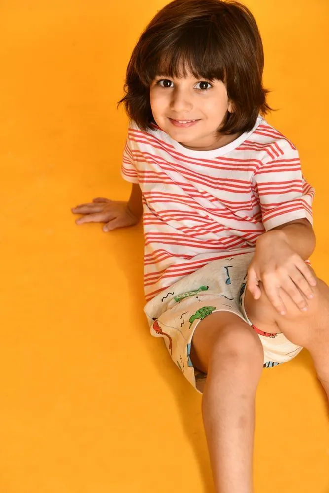 FISH PRINT SHORTS