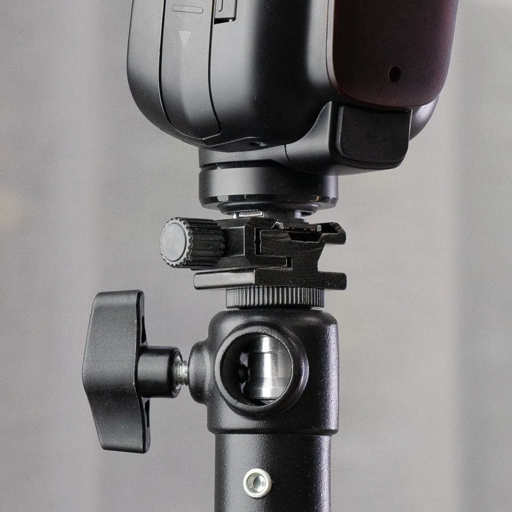 Flash Cold Shoe with 5/8" Spigot Adapter
