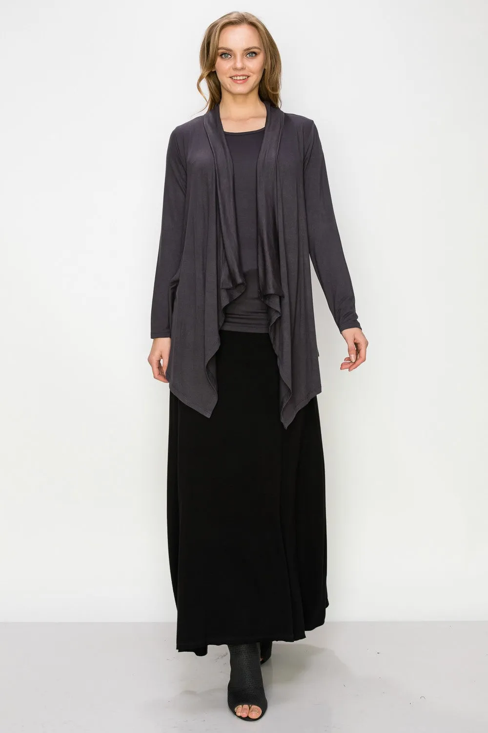 Flyaway Cardigan - Charcoal