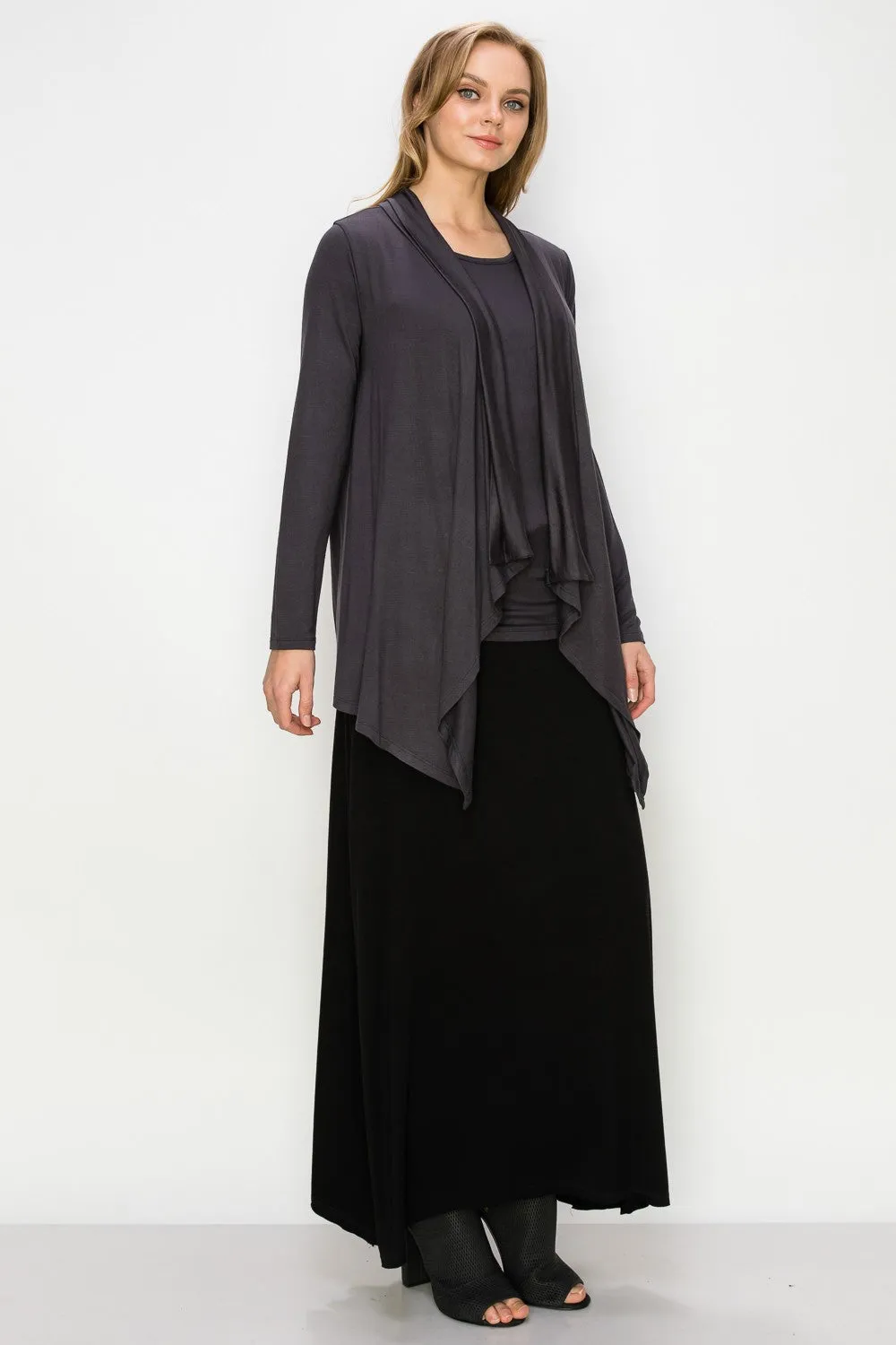 Flyaway Cardigan - Charcoal