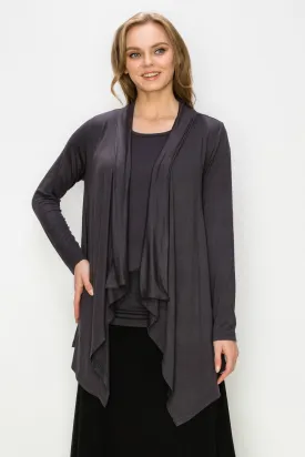 Flyaway Cardigan - Charcoal