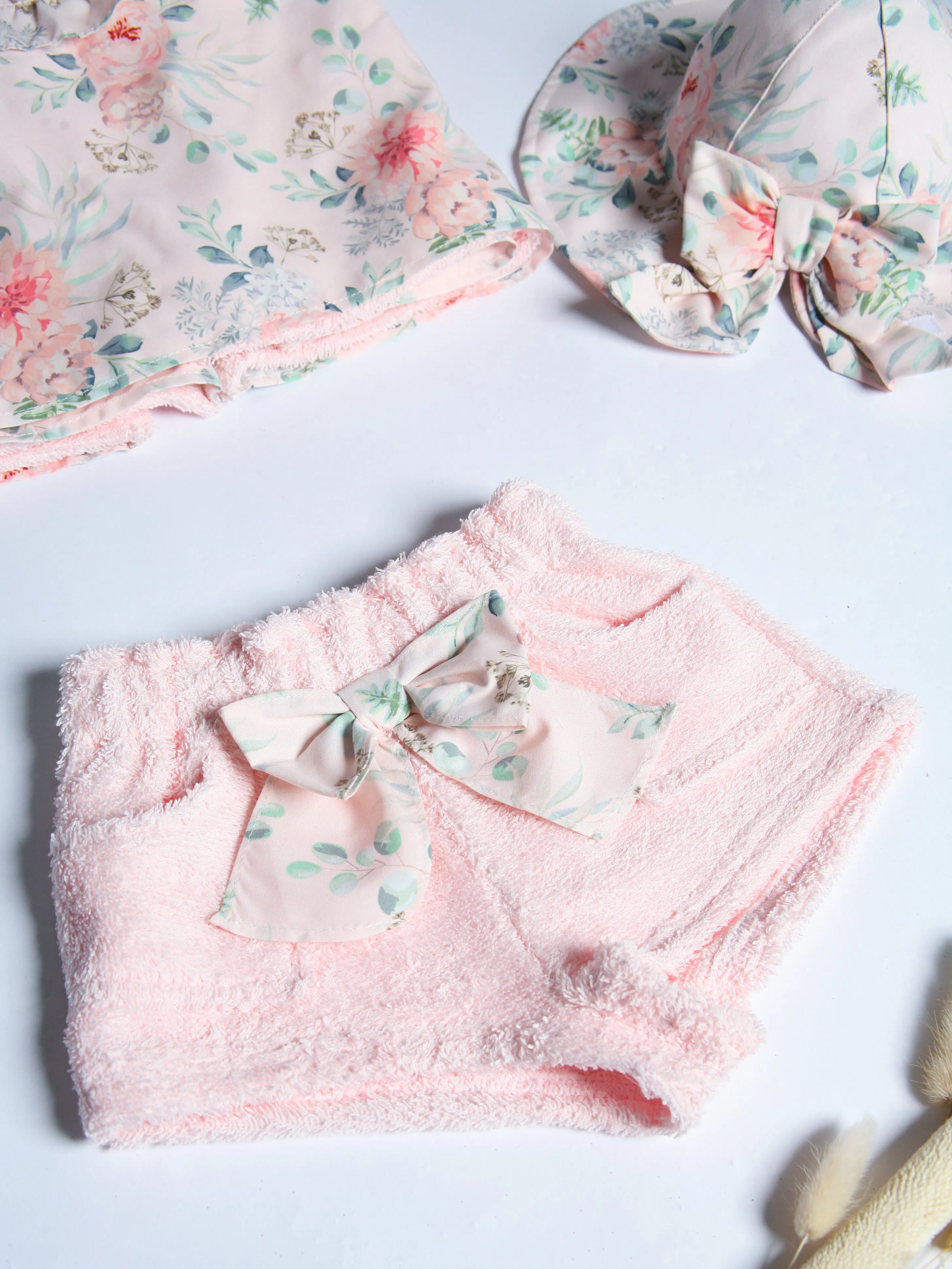 Fofettes 'Joana' Pink Towelling Shorts