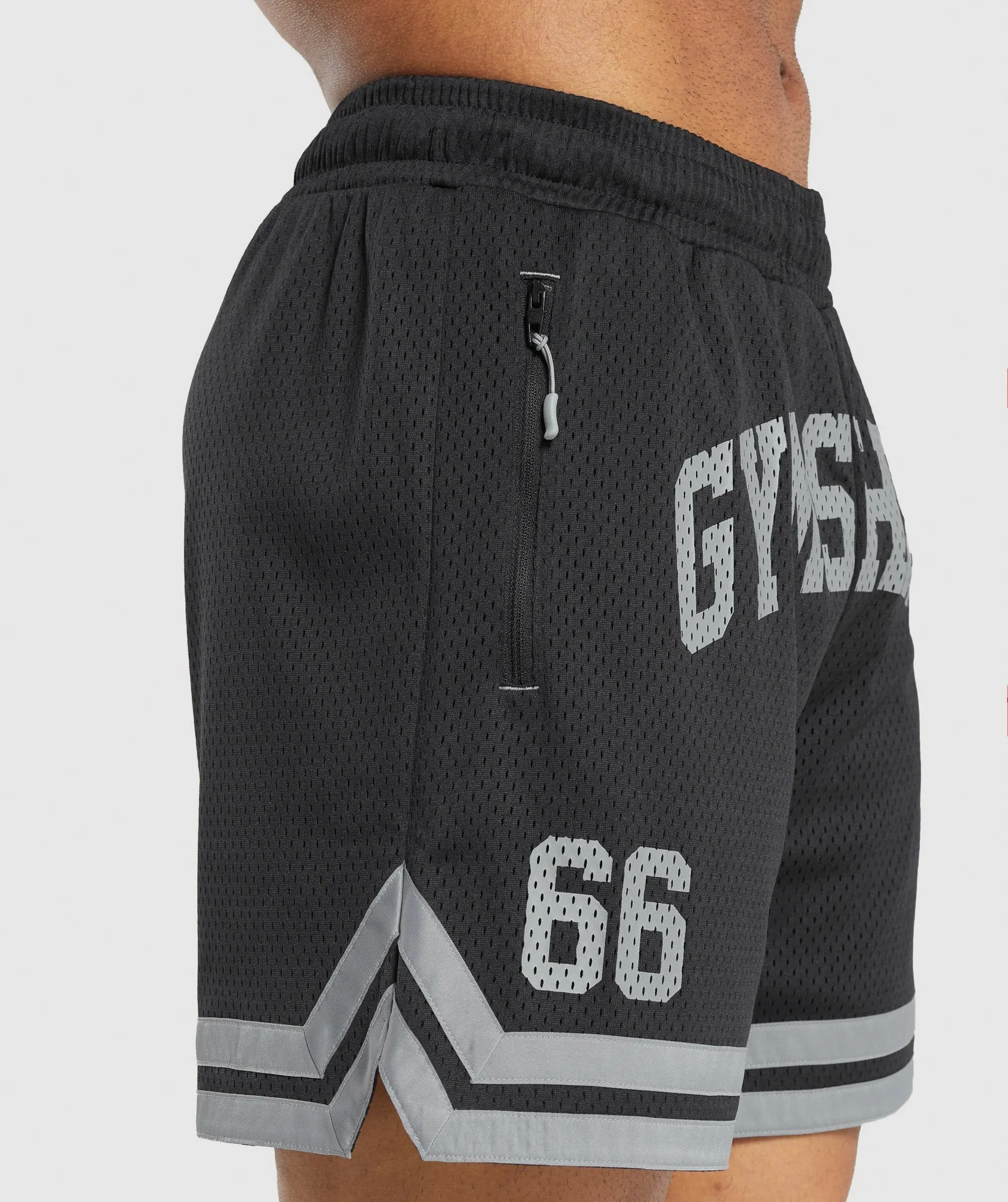 Gymshark Varsity Mesh Shorts - Black