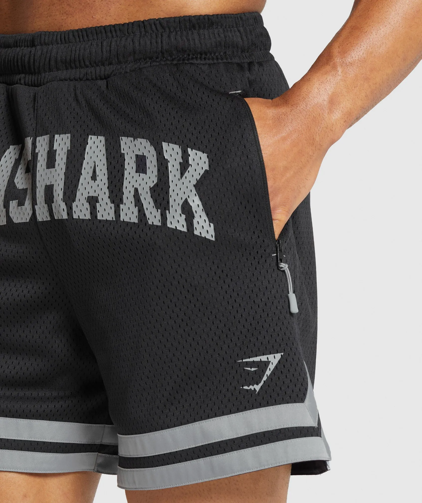 Gymshark Varsity Mesh Shorts - Black