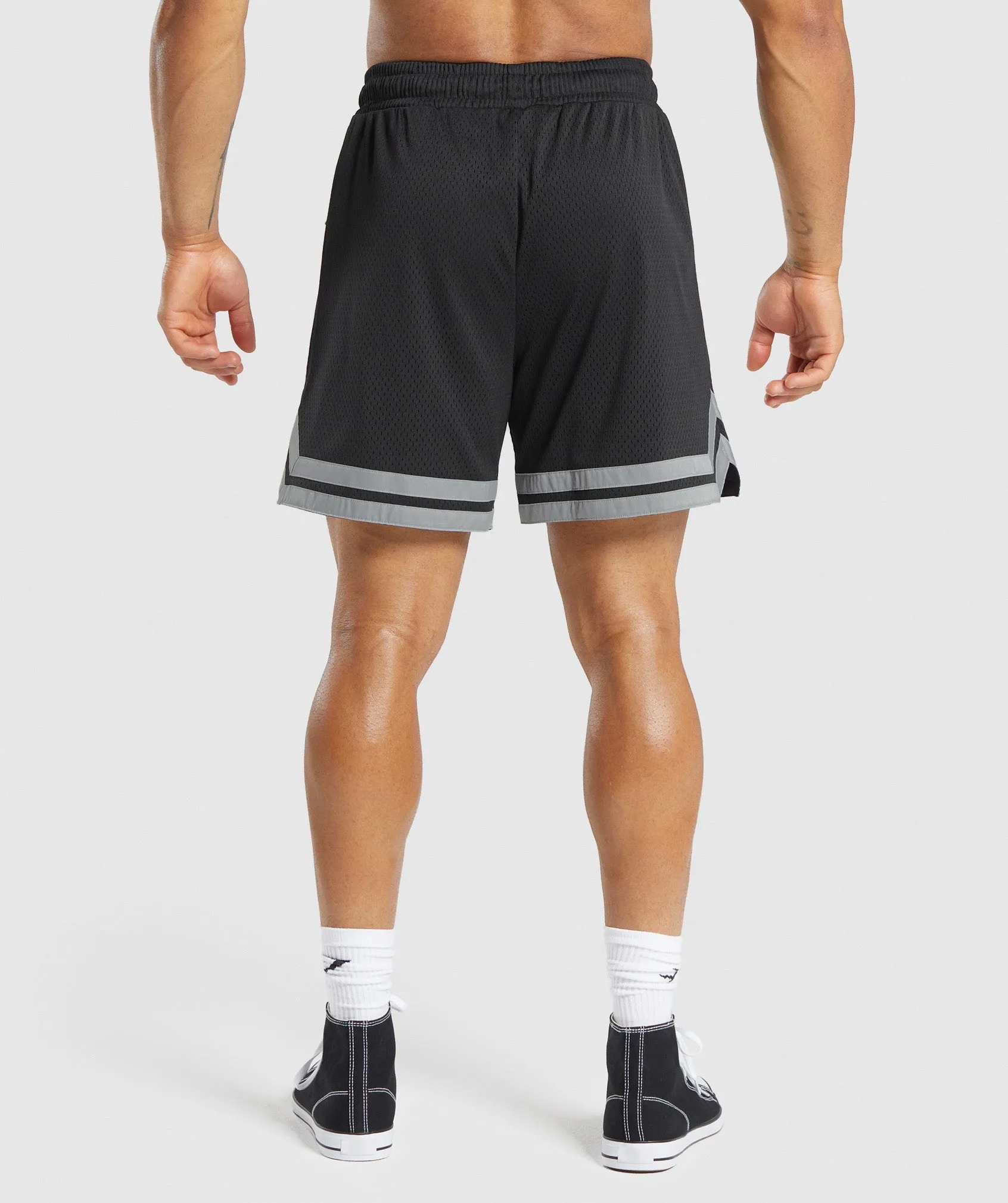 Gymshark Varsity Mesh Shorts - Black