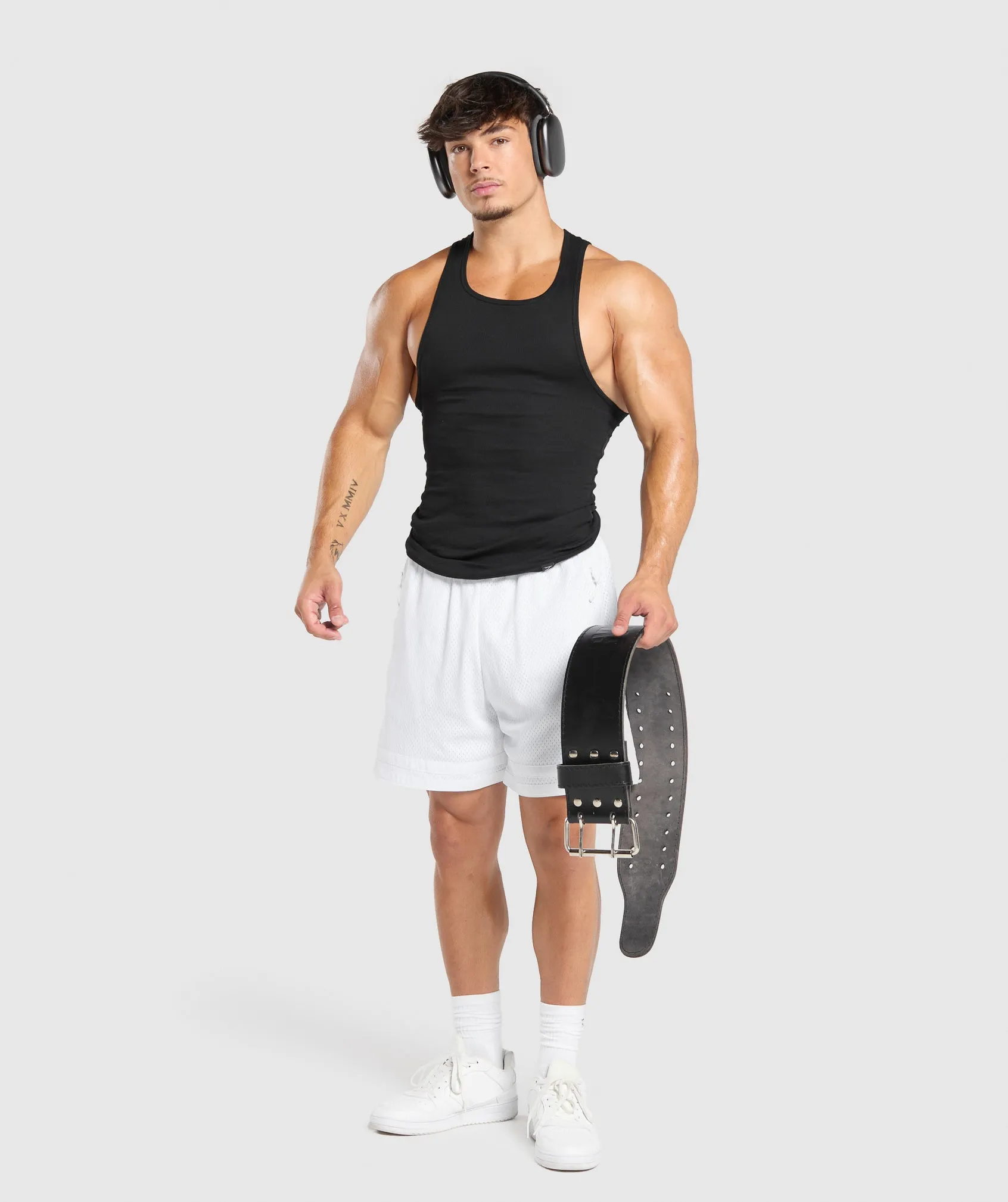 Gymshark Varsity Mesh Shorts - White