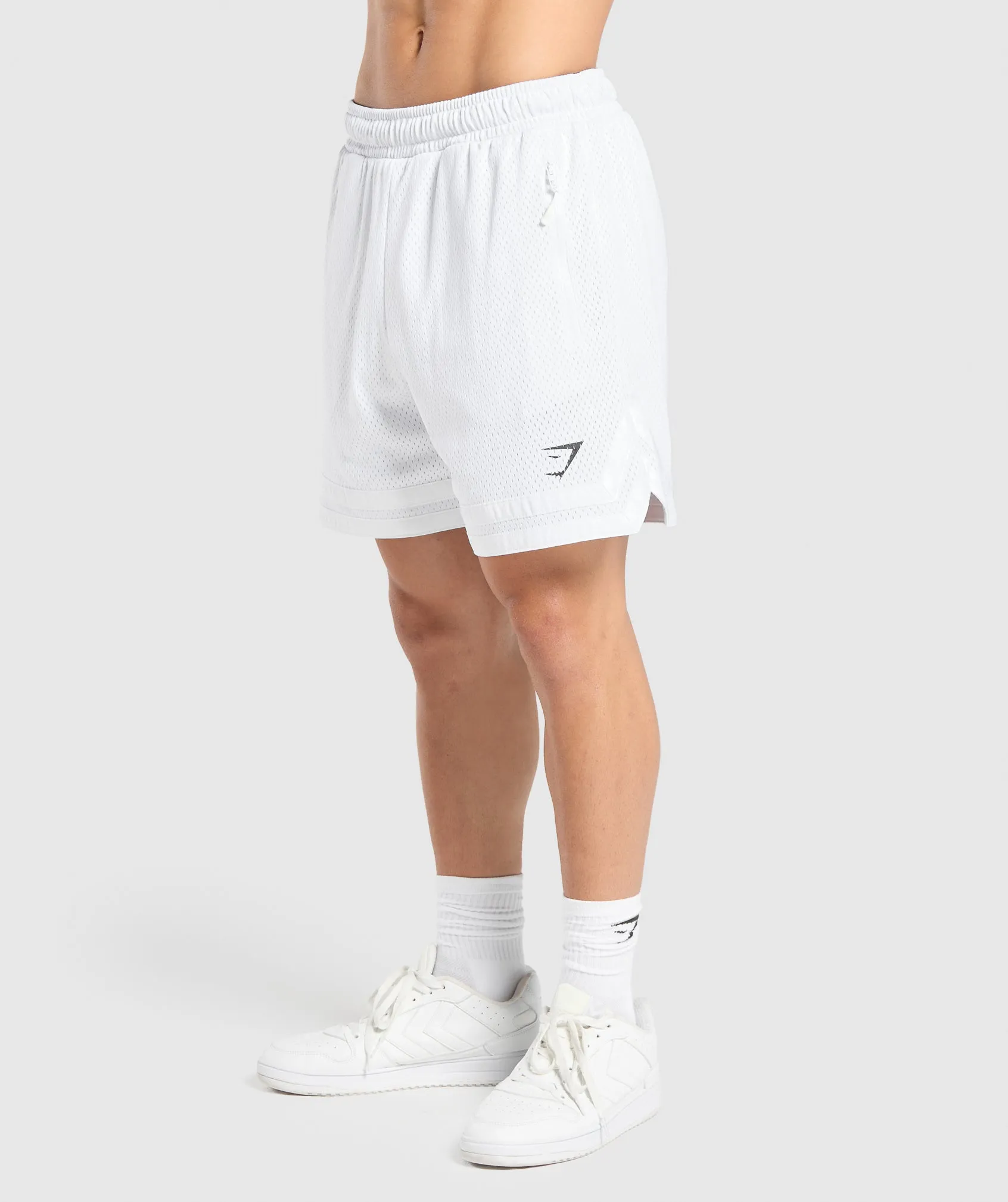 Gymshark Varsity Mesh Shorts - White
