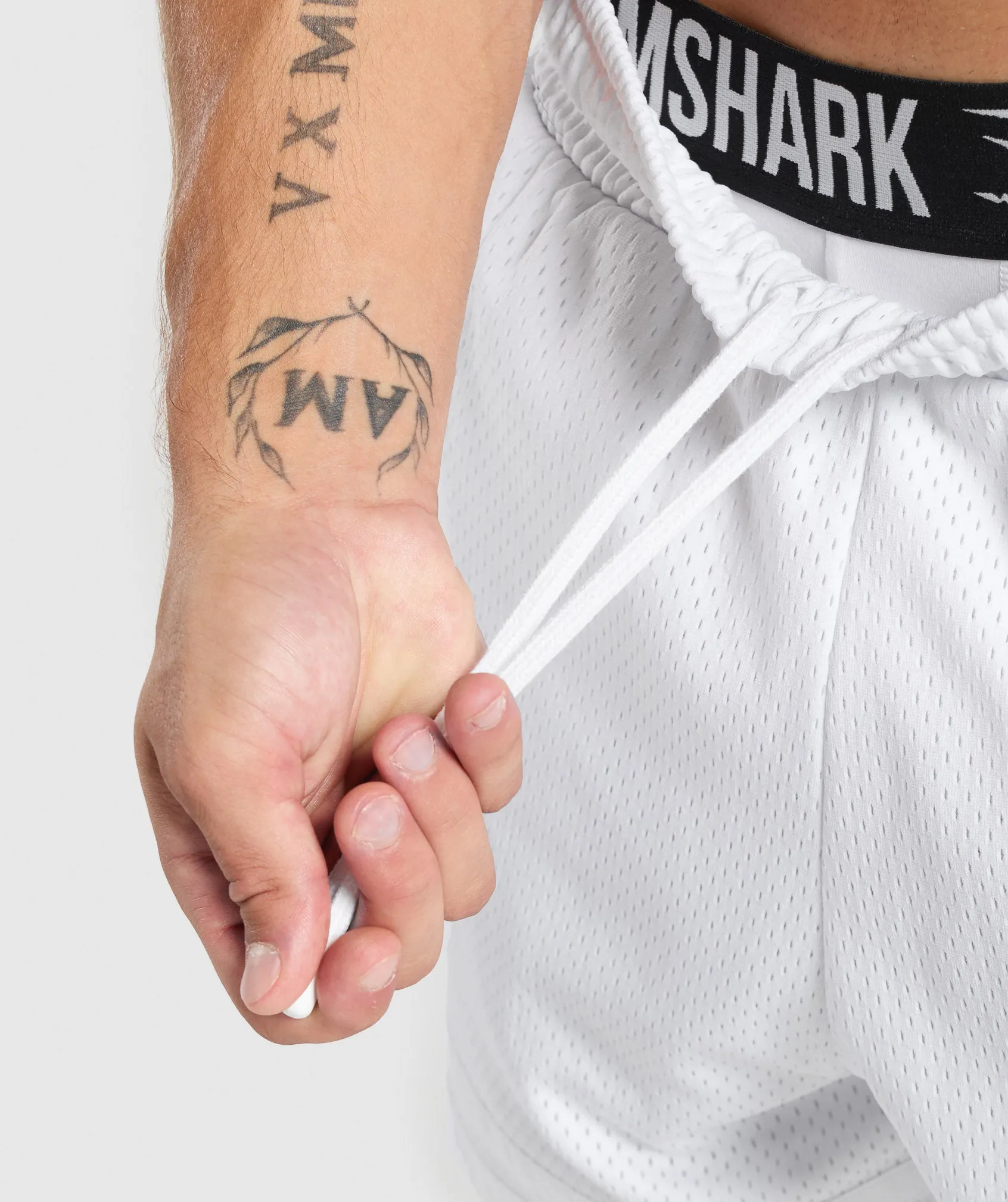 Gymshark Varsity Mesh Shorts - White