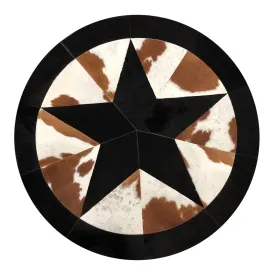 Hand Crafted Leather Rug 6' 0" x 6' 0"