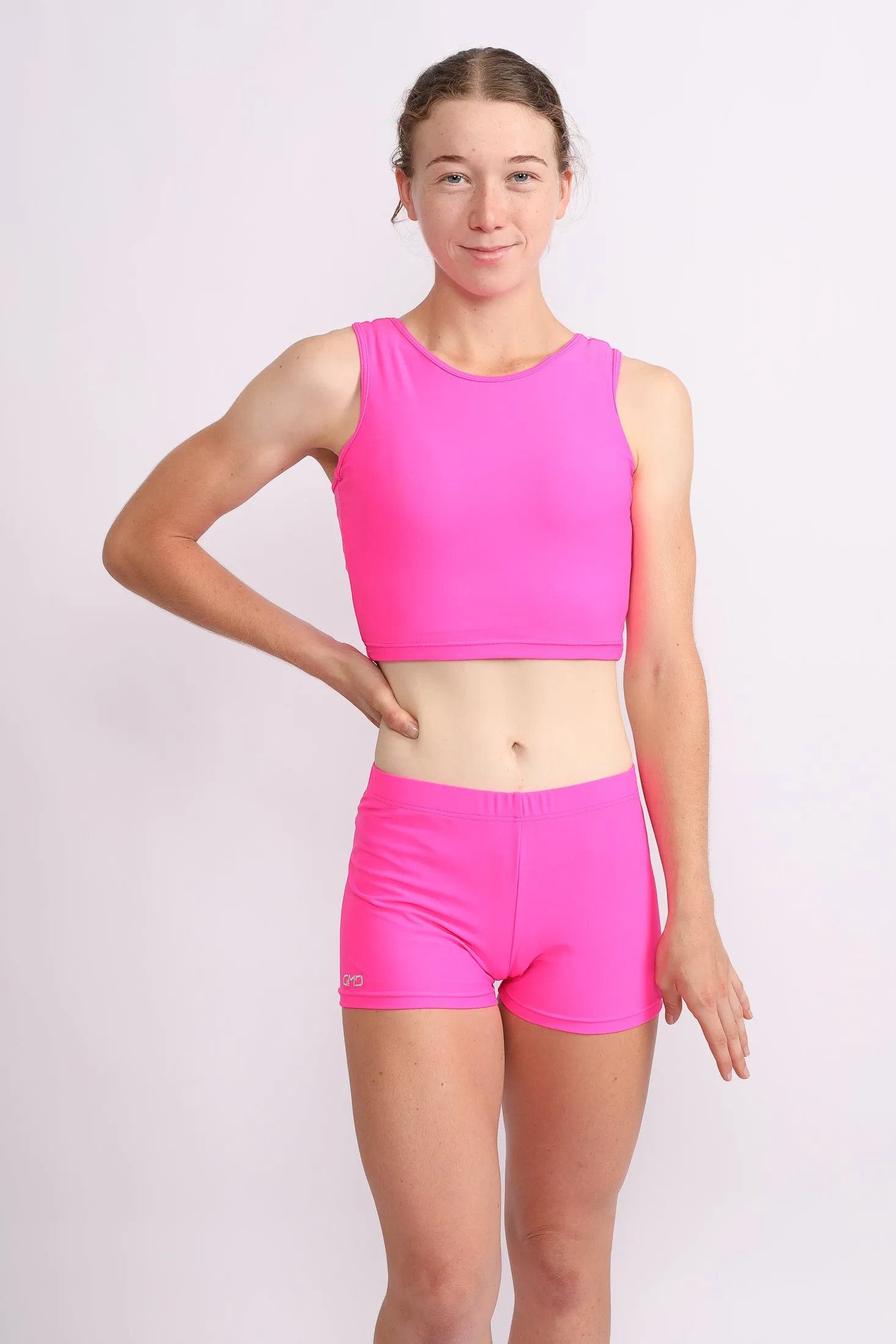 Hot Pink Lycra Crop Top