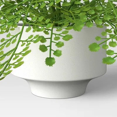 Large Fern in Modern Pot Artificial Hair Arrangement - Threshold - Great for shelf or tabletop display
