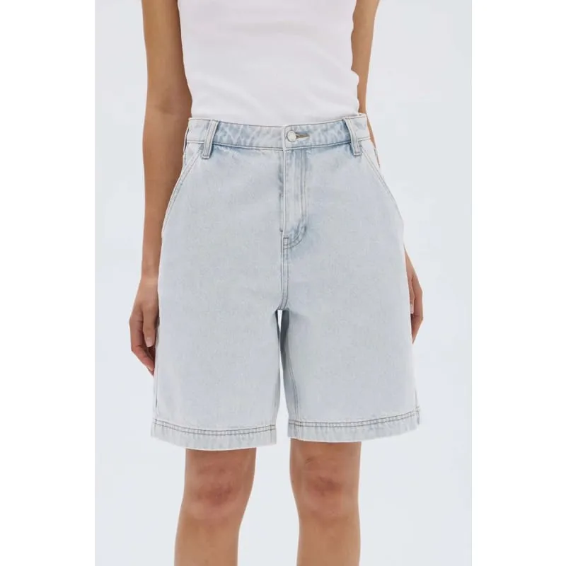 Longline Denim Short | Bleach