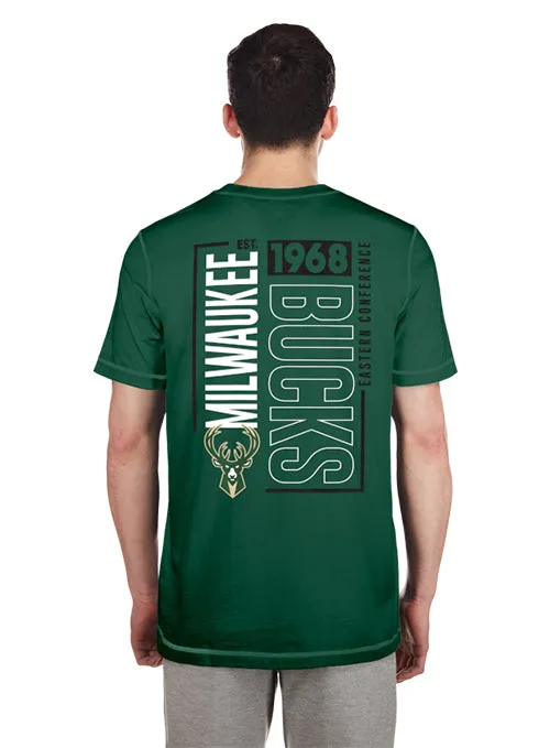New Era Leisure Green Milwaukee Bucks T-Shirt