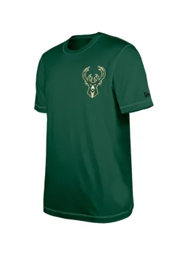 New Era Leisure Green Milwaukee Bucks T-Shirt