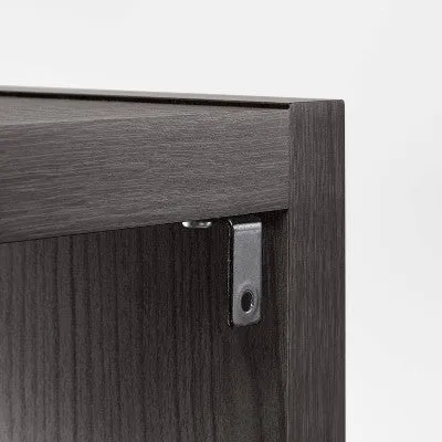 Open Box - 2 Cube Organizer Black Oak - Brightroom