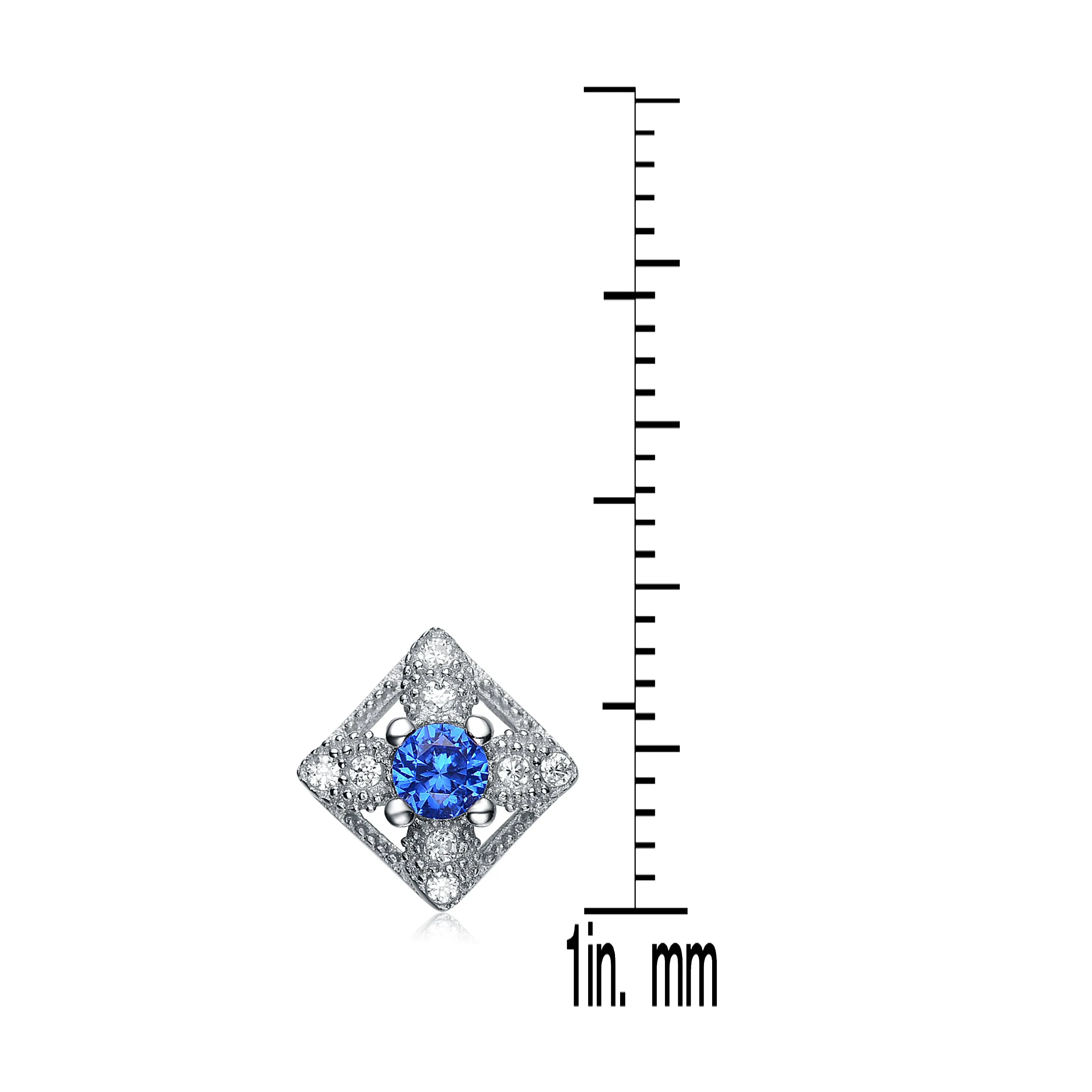 Provence Bright Blue Cubic Zirconia Earrings