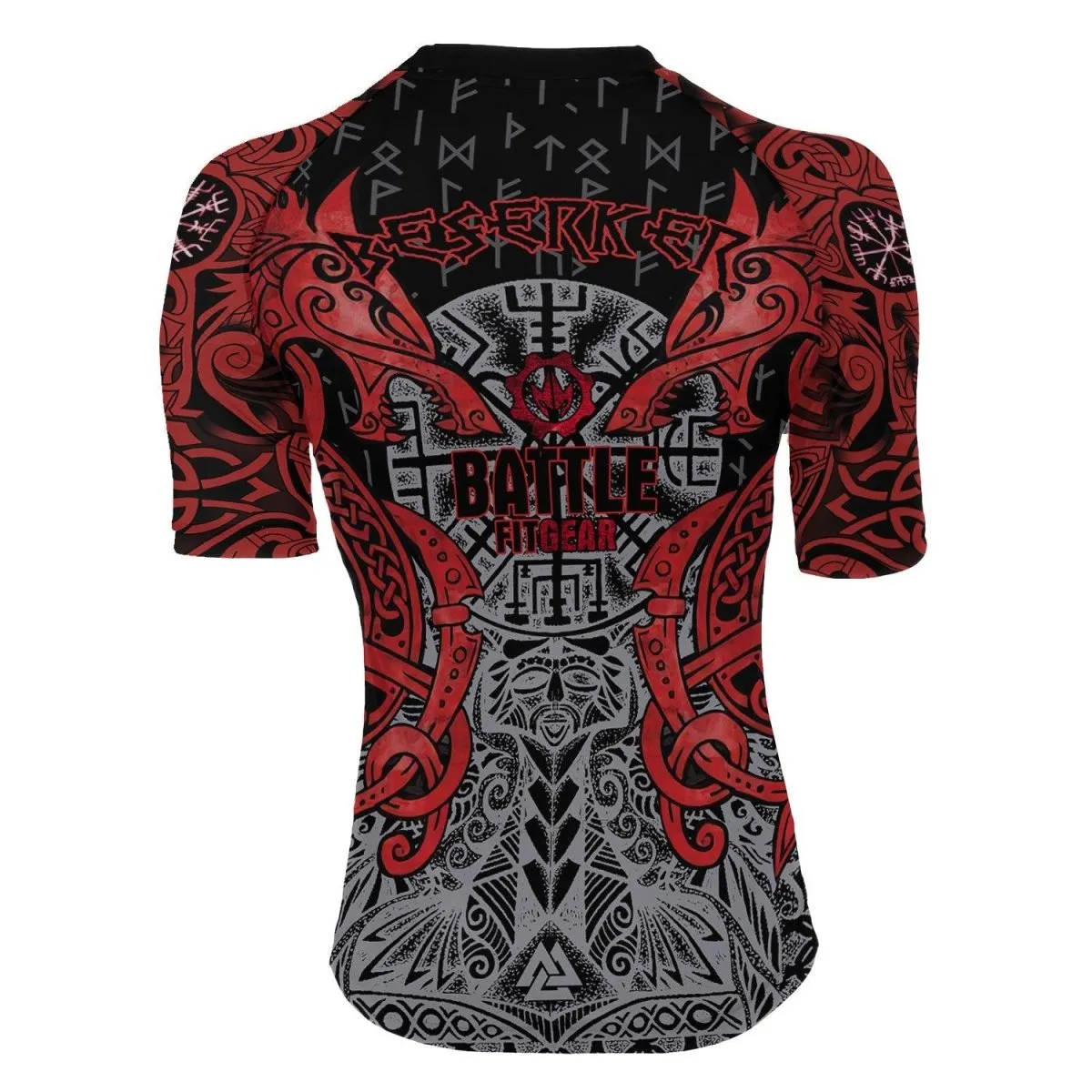 Rage Of Viking Berserker Women's Short Sleeve Rash Guard