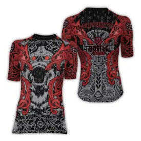 Rage Of Viking Berserker Women's Short Sleeve Rash Guard