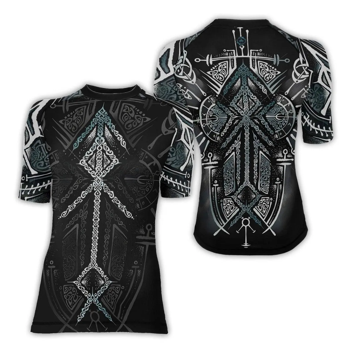 Runes Of Loki Women's Short Sleeve Rash Guard