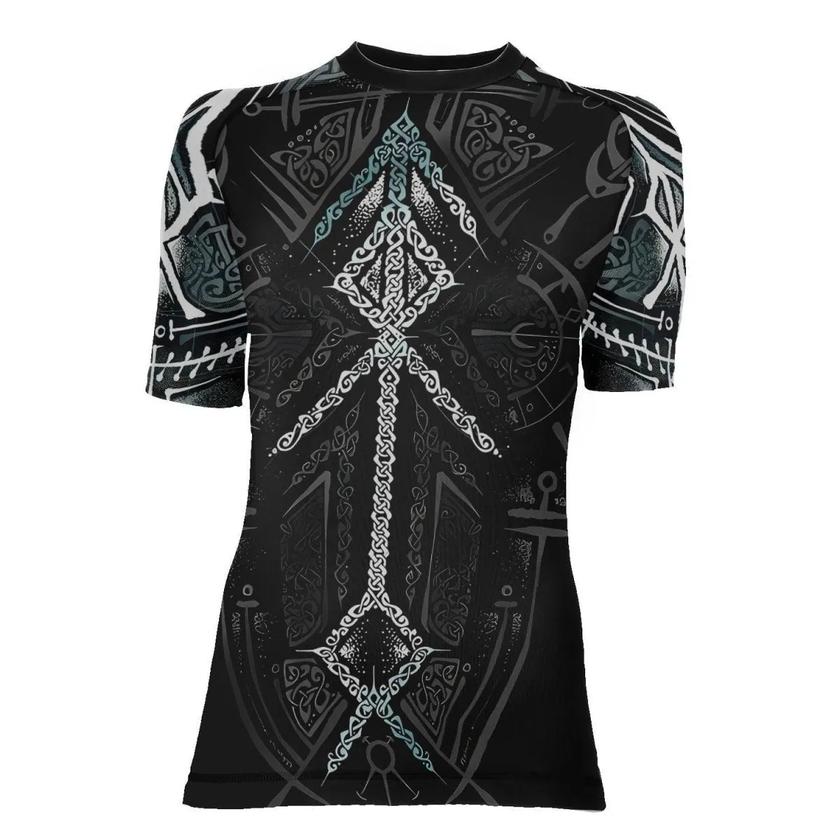 Runes Of Loki Women's Short Sleeve Rash Guard