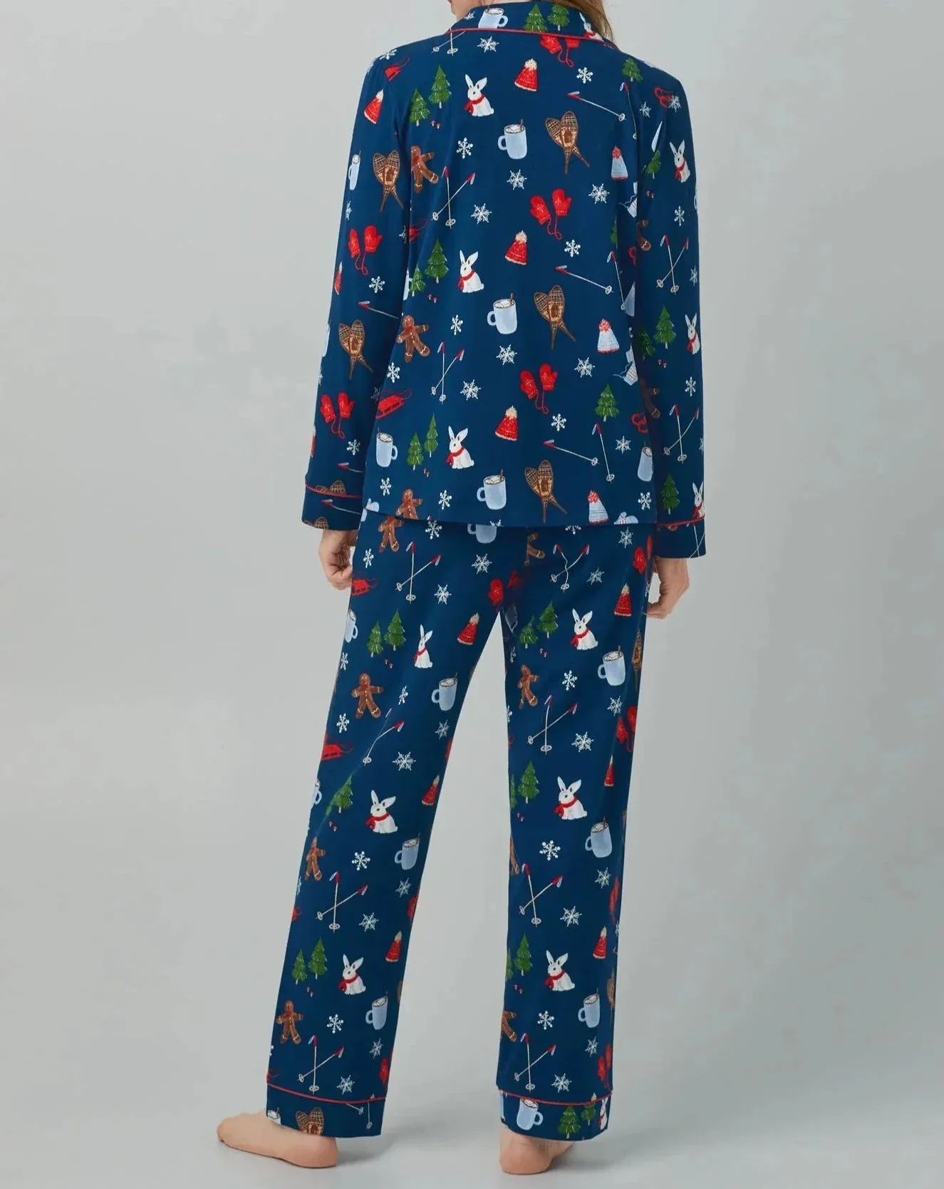 Seasonal Delights Cotton Stretch Jersey PJ Set: Size XL