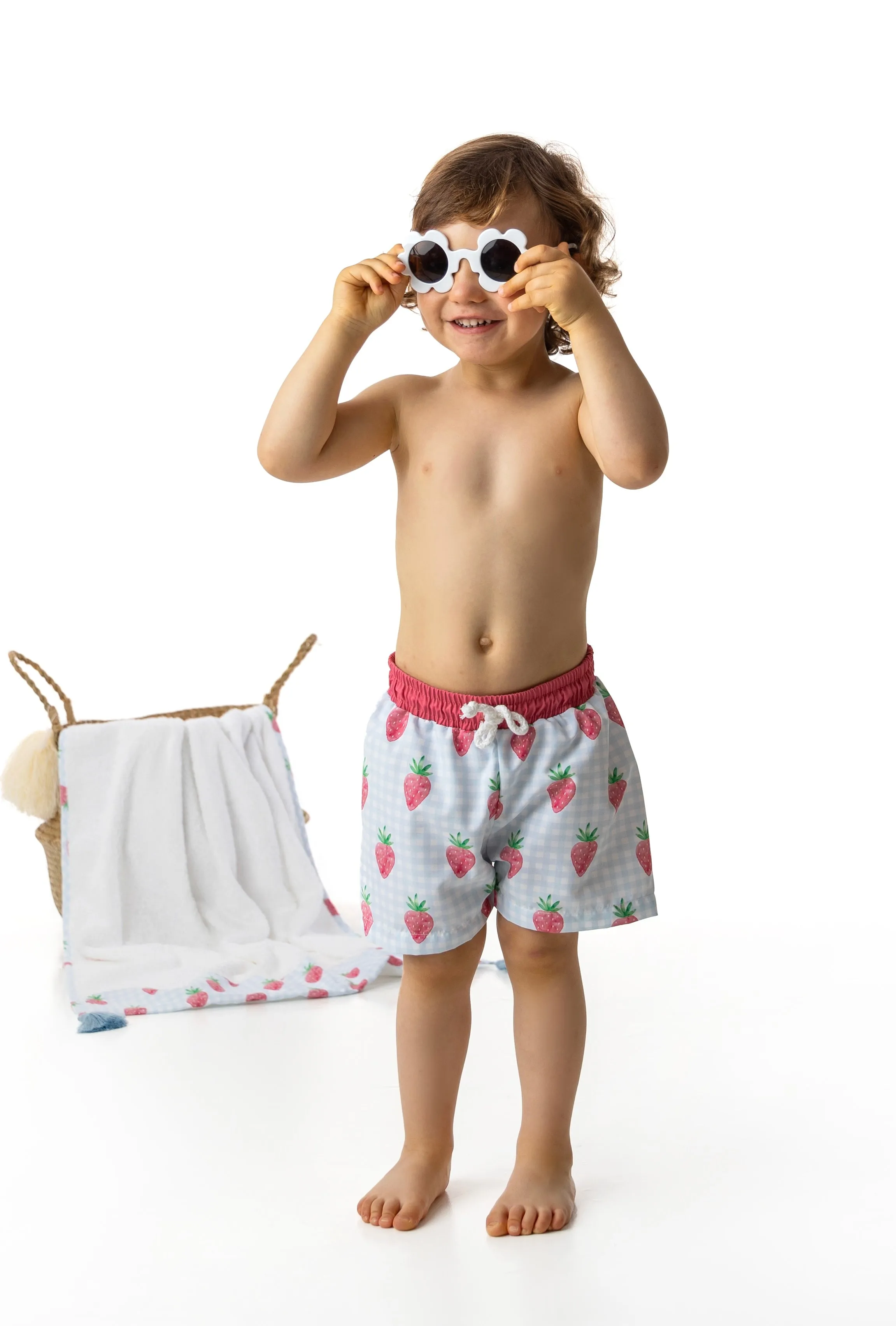 Strawberries Swim Trunks
